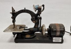 Early 20th century early electric table-top sewing machine by 'Willcox & Gibbs', New York, 27cm