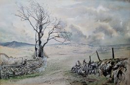 Kenneth Mortimer (20th century) Watercolour and pastel 