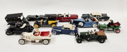 Pre-built model cars to include Revell-Amt, Revell James Bond car, Gowland & Gowland 1953 Jaguar