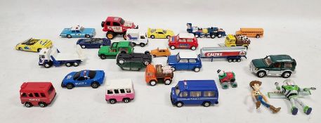 Large collection of Matchbox, Majorette, Corgi, Tomy, Maisto diecast and plastic model cars to