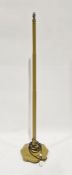 Green painted wooden standard lamp, 58cm high