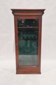 Victorian oak gun cabinet, 137cm high x 64.5cm wide x 23cm deep
