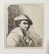 After Rembrandt van Rijn (Dutch, 1606-1669) - David Deuchar (Scottish, 1743-1808)  Man walking