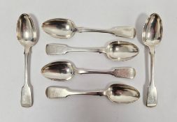 Set of six William IV silver teaspoons, London 1832 maker John, Henry and Charles Lias, 4ozt approx.