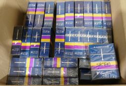 Hawkes & Sons London bassoon and a box of clarinet reeds