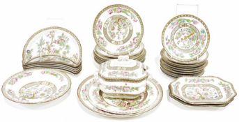 Quantity of Alfred Meakin 'India Tree' dinnerwares to include dinner plates, side plates, saucers,