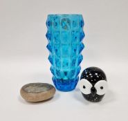 Jiri Zejmon (1925-1987) for Rosice, Sklo Union 'Pineapple' vase in blue colourway, height 20.5cm,