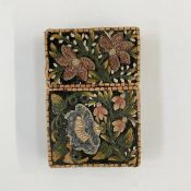 Straw work card case, 10cm x 6cm