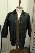 Two vintage Barbour jackets, a Barbour wool gilet, a Harrod's Barbour style wax jacket, a Country