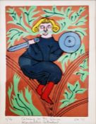 Gill Wilson Quantity of screenprints  'Carving in the Quire, Winchester Cathedral', 'St. Cross Gate,