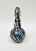 Peter Layton (b.1937) and Norman Stuart Clarke (b.1944) art glass perfume bottle with iridescent