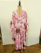 A vintage psychedelic pink and brown kaftan, a little cotton sundress, a Jake eighteenth century