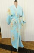 A Mitsuki printed quilted cotton kimono style dressing gown, a early twentieth century night gown, a