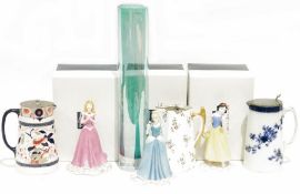 Three Royal Doulton Walt Disney showcase collection to include Sleeping Beauty, Cinderella and