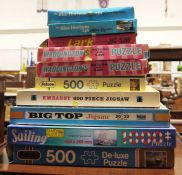 Three boxes of boxed mid twentieth century and later puzzles