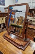 19th century mahogany swing dressing table mirror, approximately 72cm high