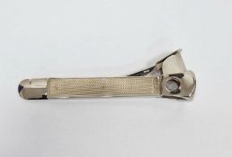 1980's silver-mounted cigar cutter, Birmingham 1988, makers Walker & Hall, boxed