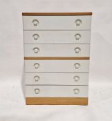 Stag 'Nocturne' chest of six long drawers, 116cm high x 81cm wide x 43.5cm deep