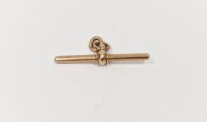 9ct gold bar from a chain, 6g approx.