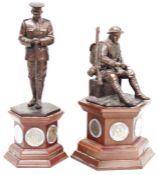 Two Danbury Mint commemorative figures to celebrate the 100th anniversary of WWI, 'The Brave British