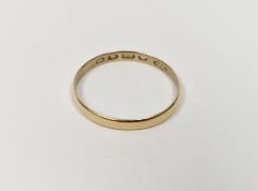 22ct gold wedding band, 1.6g