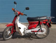 1993 Honda Cub Economy 90 moped/scooter, HA02, reg. K227 VPR, V5C document available