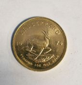 South Africa, gold Krugerrand, 1974, 1ozt, 34g