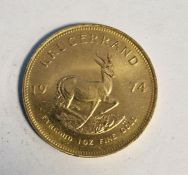 South Africa, gold Krugerrand, 1974, 1ozt, 34g