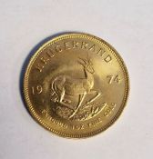 South Africa, gold Krugerrand, 1974, 1ozt, 34g
