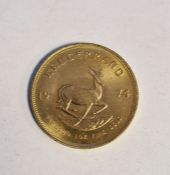 South Africa, gold Krugerrand, 1974, 1ozt, 34g