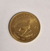 South Africa, gold Krugerrand, 1974, 1ozt, 34g