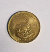 South Africa, gold Krugerrand, 1974, 1ozt, 34g