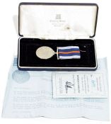 Commemorative WWII bomber command medal by Pobjoy Mint, limited edition no.4691, in case