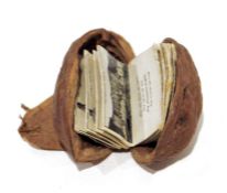 Miniature souvenir photograph album, views of Sydney Australia in walnut shell