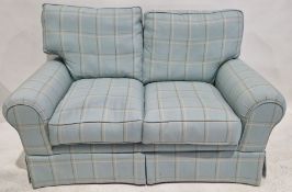 Contemporary Laura Ashley sofa suite comprising two two-seater sofas and an armchair, upholstered in