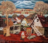 W Glynn Heard (20th century) Watercolour View of Pembroke Castle overlooking choppy sea, signed