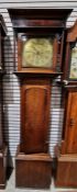 Georgian oak cased longcase clock with 12