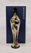 Moorcroft 'Three Kings' pattern tapering slender baluster vase designed by Kerry Goodwin, printed,