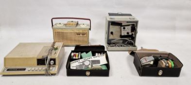 Code-A-Phone 1750 telephone answering machine, Dymo and Rotex vintage embossing label printer, a