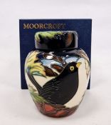 Moorcroft 'Ingleswood' pattern ginger jar and cover designed by Philip Gibson, circa 2002, tubelined