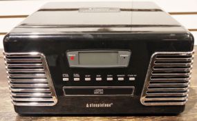 Steepletone model Roxy 2 CD all-in-one turntable and CD player