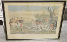 After F C Turner  19th century hunting prints from the series 'A Young English Foxhunter' 