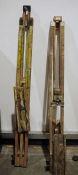 Two wooden artists easels (2)