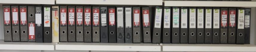 Large quantity of box files