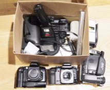 Vintage Pye portable transistor radio, a Lancel Paris travelling clock, an Asus EEE PC1005HA laptop,