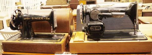 Two Singer sewing machines (2)