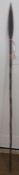 20th century African hardwood spear.