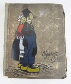 Old Roland Hill stamp album, with a few World stamps, GB, Europe etc, two albums of cigarette cards,