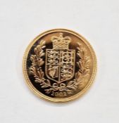 Elizabeth II (1952-2022) 'Golden Jubilee' Brilliant Uncirculated Sovereign, 2002, Llantrisant, by