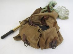 Marbled bakelite fly box with various small flies, a Hardy black metal fly case and another, a